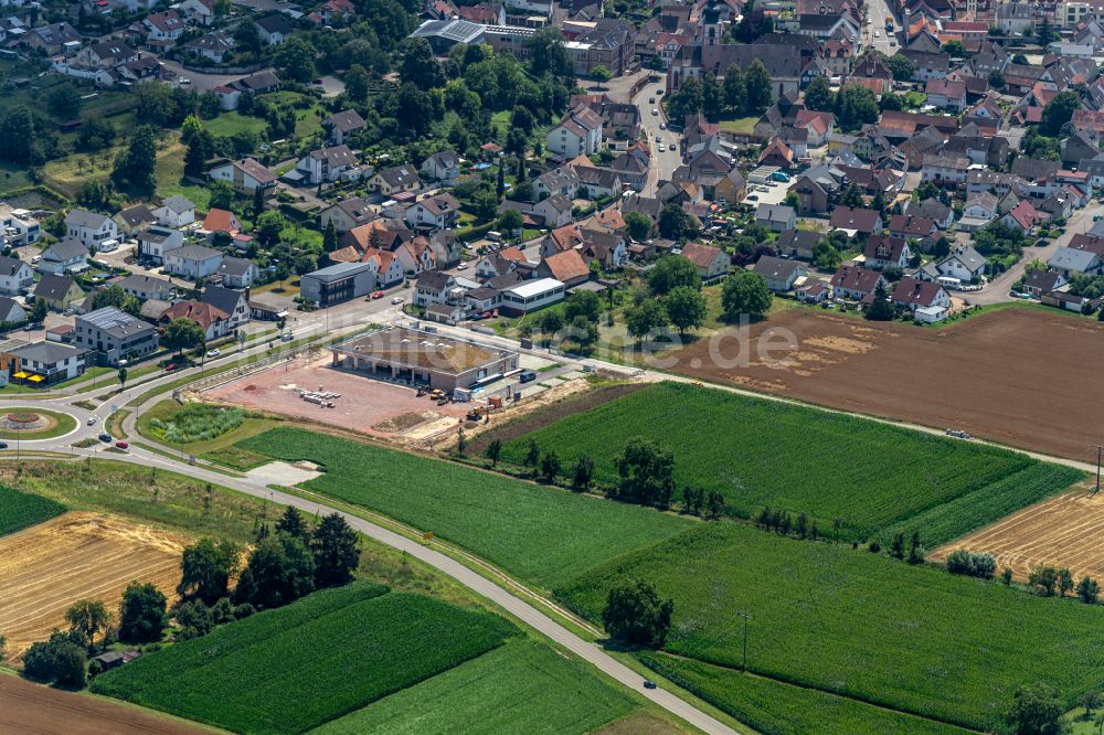 Luftbild Kippenheim - Baustelle zum Neubau eines Bürgerhaus in Kippenheim im Bundesland Baden-Württemberg, Deutschland