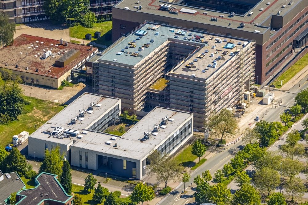 Dortmund aus der Vogelperspektive: Baustelle zum Neubau der TU Dortmund in Dortmund im Bundesland Nordrhein-Westfalen, Deutschland