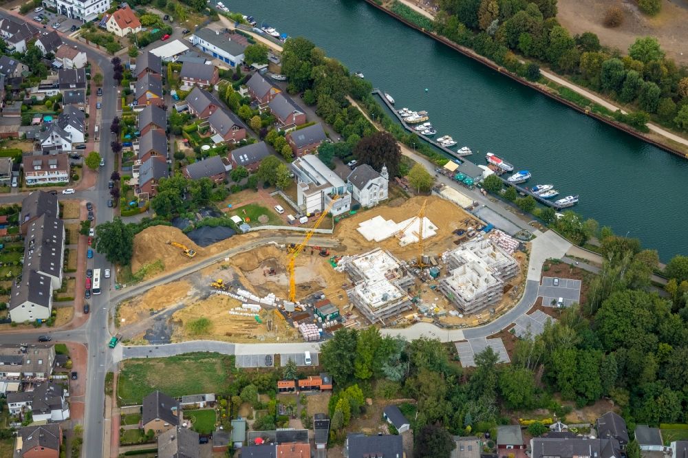 Luftbild Dorsten - Baustelle zum Neubau eines Gebäudekomplex des Caritasverband für das Dekanat Dorsten e.V. in Dorsten im Bundesland Nordrhein-Westfalen, Deutschland