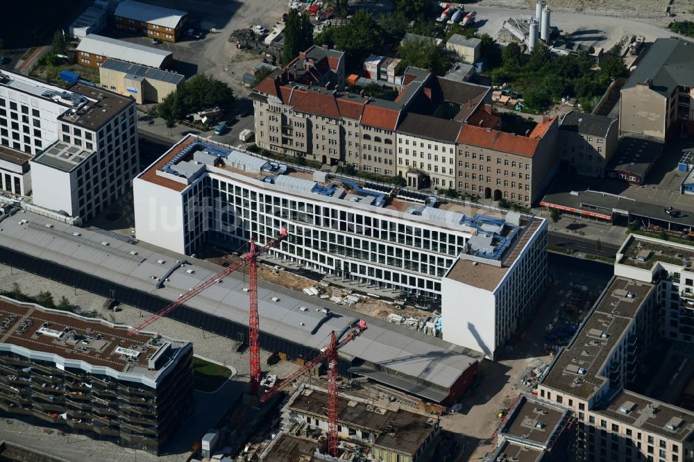 Berlin von oben - Baustelle zum Neubau eines Gebäudekomplex der CA Immobilien Anlagen Aktiengesellschaft im Ortsteil Moabit in Berlin, Deutschland