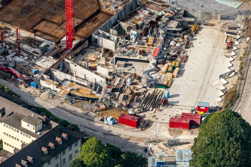 Luftbild Offenburg - Baustelle zum Neubau des Gebäudekomplexes des Einkaufszentrum Rée-Carré im Ortsteil Bühl in Offenburg im Bundesland Baden-Württemberg, Deutschland