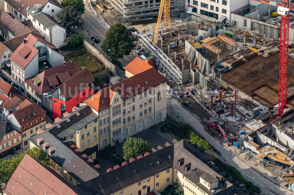 Luftbild Offenburg - Baustelle zum Neubau des Gebäudekomplexes des Einkaufszentrum Rée-Carré im Ortsteil Bühl in Offenburg im Bundesland Baden-Württemberg, Deutschland