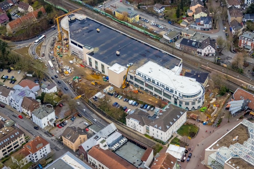 Luftbild Unna - Baustelle zum Neubau des Gebäudekomplexes des Einkaufszentrum im Ortsteil Alte Heide in Unna im Bundesland Nordrhein-Westfalen, Deutschland