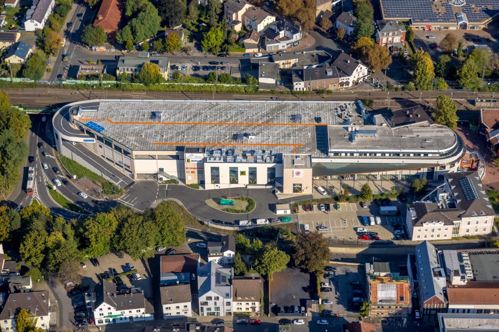 Luftaufnahme Unna - Baustelle zum Neubau des Gebäudekomplexes des Einkaufszentrum im Ortsteil Alte Heide in Unna im Bundesland Nordrhein-Westfalen, Deutschland