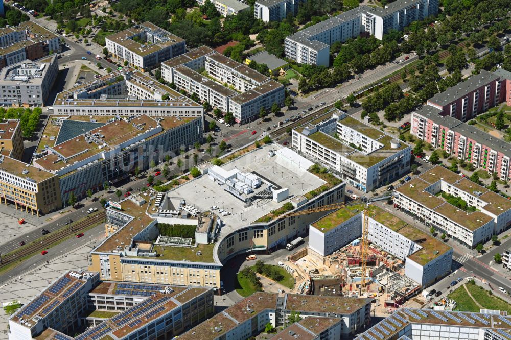 Luftaufnahme Berlin - Baustelle zum Neubau eines Gebäudekomplexes der Hochschule Alice Salomon Hochschule Berlin am Kokoschkaplatz in Berlin, Deutschland