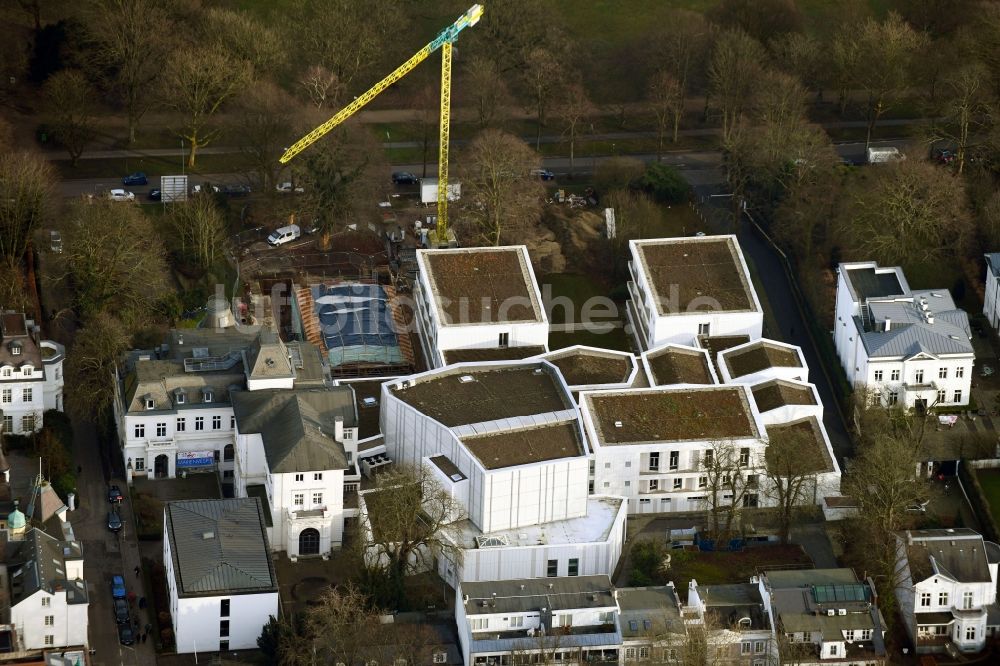 Hamburg aus der Vogelperspektive: Baustelle zum Neubau eines Gebäudekomplexes der Hochschule für Musik und Theater in Hamburg, Deutschland