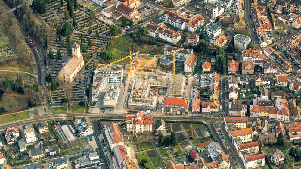 Luftbild Gengenbach - Baustelle zum Neubau eines Gesundheitszentrum in Gengenbach im Bundesland Baden-Württemberg, Deutschland