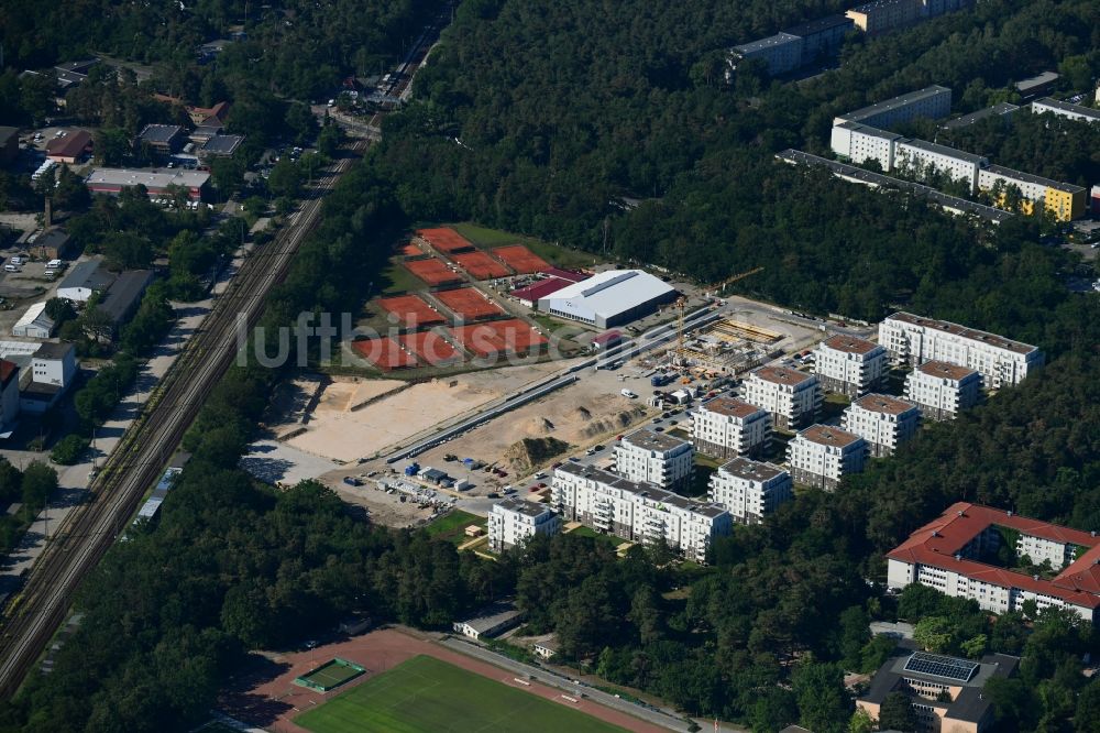 Potsdam von oben - Baustelle zum Neubau eines Gesundheitszentrum und Ärztehauses in Potsdam im Bundesland Brandenburg, Deutschland
