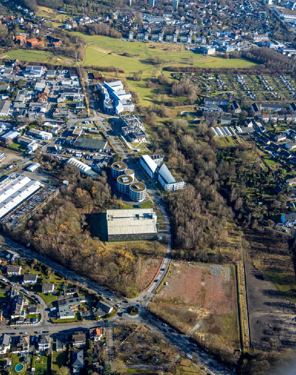 Luftbild Wullen - Baustelle zum Neubau eines Gesundheitszentrum in Wullen im Bundesland Nordrhein-Westfalen, Deutschland