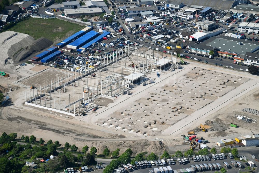 Luftaufnahme Köln - Baustelle zum Neubau eines Gewerbeparks an Vitalisstraße in Köln im Bundesland Nordrhein-Westfalen, Deutschland