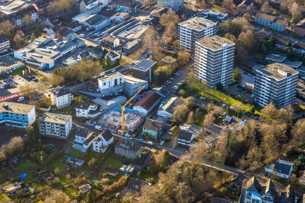 Luftbild Heiligenhaus - Baustelle zum Neubau an der Gohrstraße in Heiligenhaus im Bundesland Nordrhein-Westfalen, Deutschland