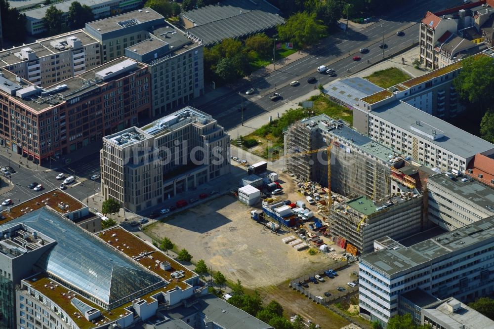 Luftbild Berlin - Baustelle zum Neubau Hotel am Petriplatz in Berlin