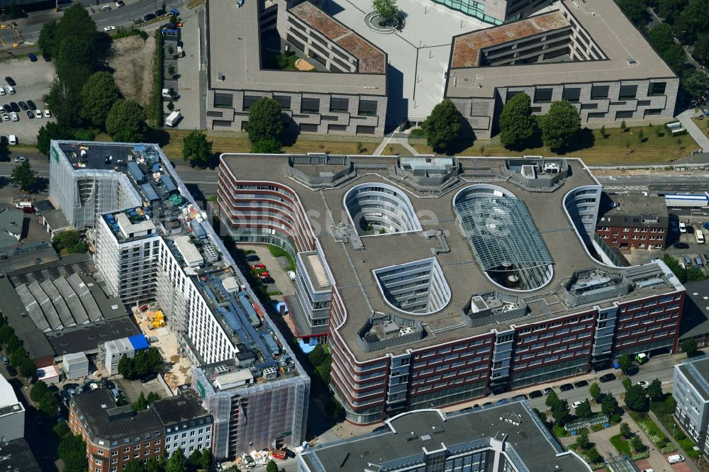 Luftbild Hamburg - Baustelle zum Neubau der Hotelanlage der German Hotel Invest III GmbH & Co. KG in Hamburg, Deutschland