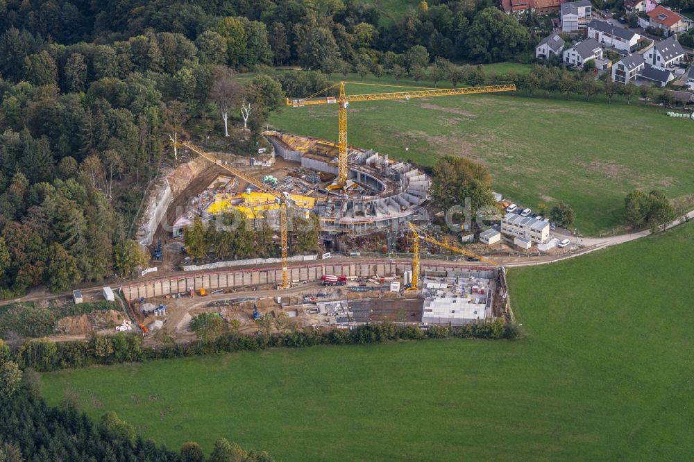 Horben von oben - Baustelle zum Neubau der Hotelanlage Luisenhöhe Gesundheitsresort in Horben im Bundesland Baden-Württemberg, Deutschland