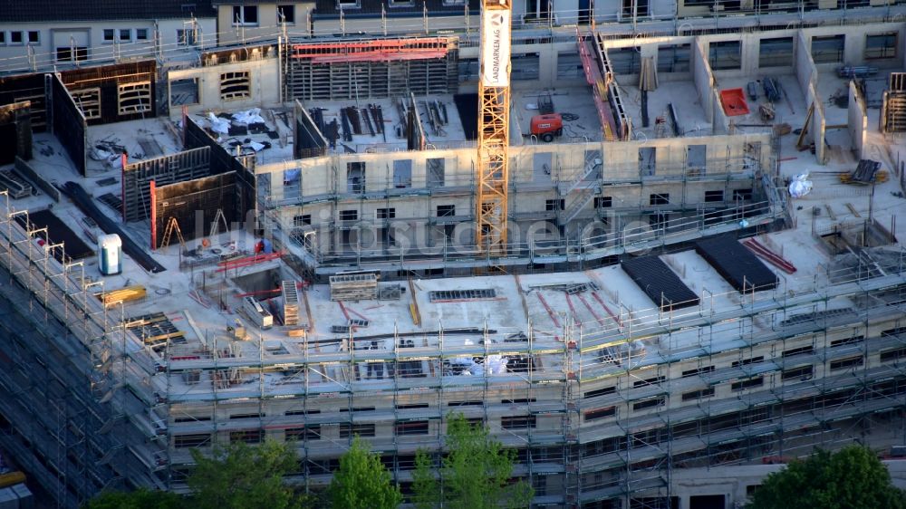 Luftaufnahme Bonn - Baustelle zum Neubau der Hotelanlage Prizeotel in Bonn im Bundesland Nordrhein-Westfalen, Deutschland
