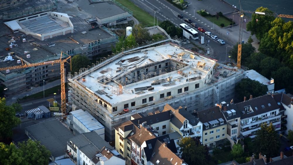 Bonn aus der Vogelperspektive: Baustelle zum Neubau der Hotelanlage Prizeotel in Bonn im Bundesland Nordrhein-Westfalen, Deutschland