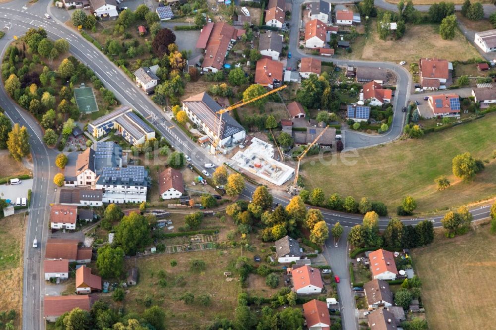 Luftbild Weschnitz - Baustelle zum Neubau der Hotelanlage in Weschnitz im Bundesland Hessen, Deutschland