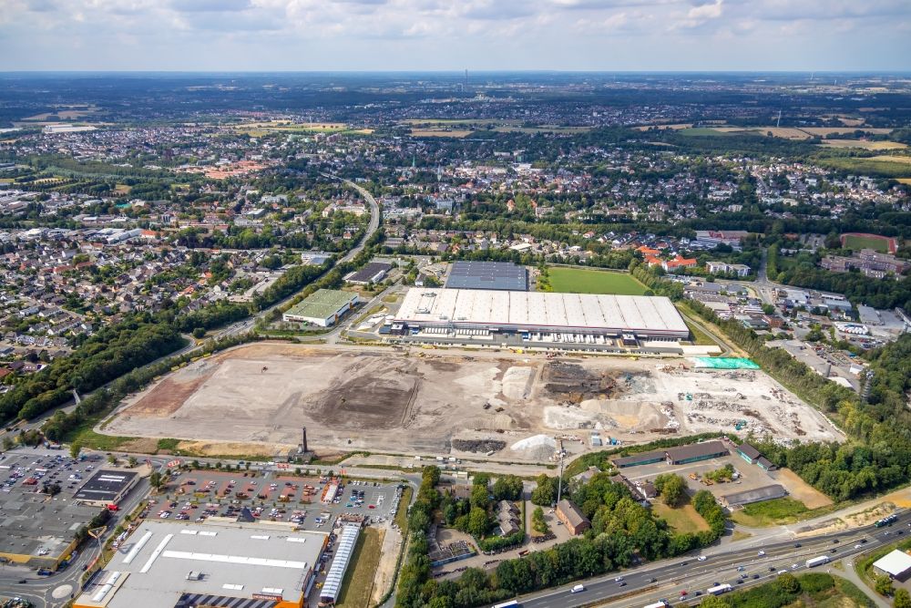 Luftbild Kamen - Baustelle zum Neubau eines Logistikzentrum der P3 Logistic Parks GmbH in Kamen im Bundesland Nordrhein-Westfalen, Deutschland