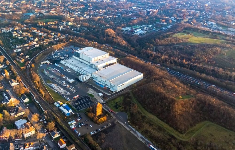 Luftaufnahme Herne - Baustelle zum Neubau eines Logistikzentrums der NORDFROST GmbH & Co. KG in Herne im Bundesland Nordrhein-Westfalen, Deutschland