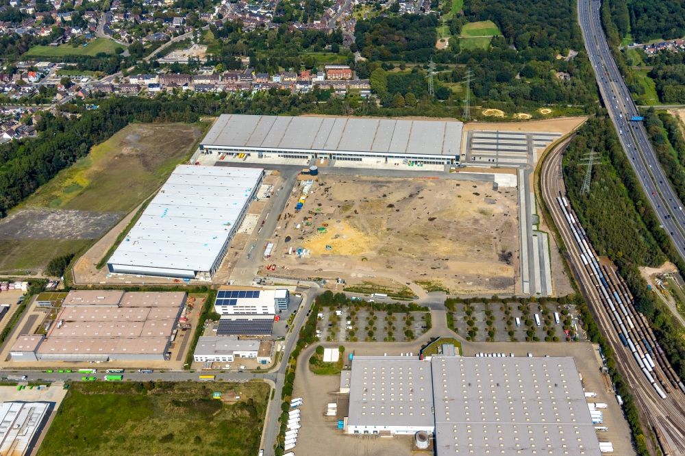 Luftbild Oberhausen - Baustelle zum Neubau eines Logistikzentrums SEGRO Logistics Park Oberhausen in Oberhausen im Bundesland Nordrhein-Westfalen, Deutschland