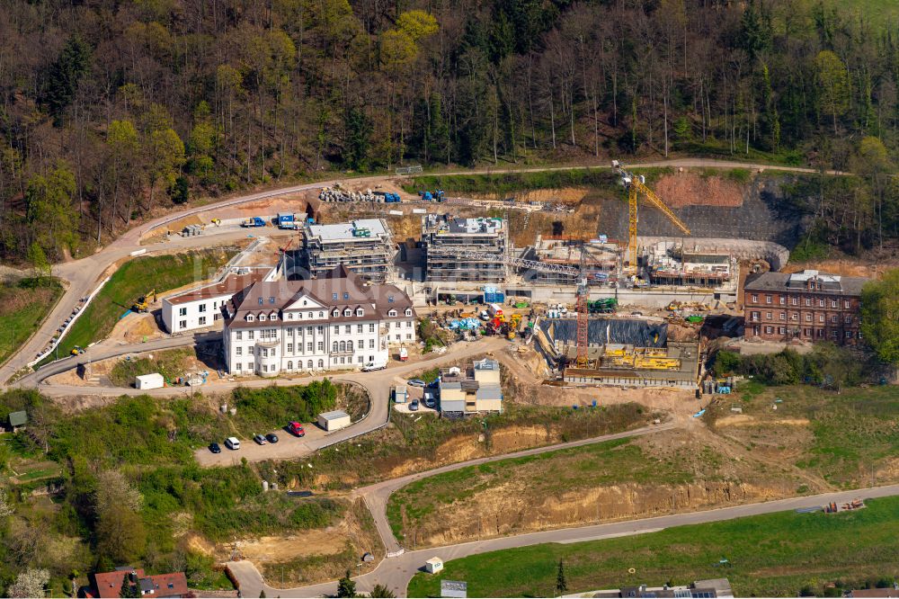 Lahr/Schwarzwald von oben - Baustelle zum Neubau einer Mehrfamilienhaus-Wohnanlage an der Altvaterstraße in Lahr/Schwarzwald im Bundesland Baden-Württemberg, Deutschland