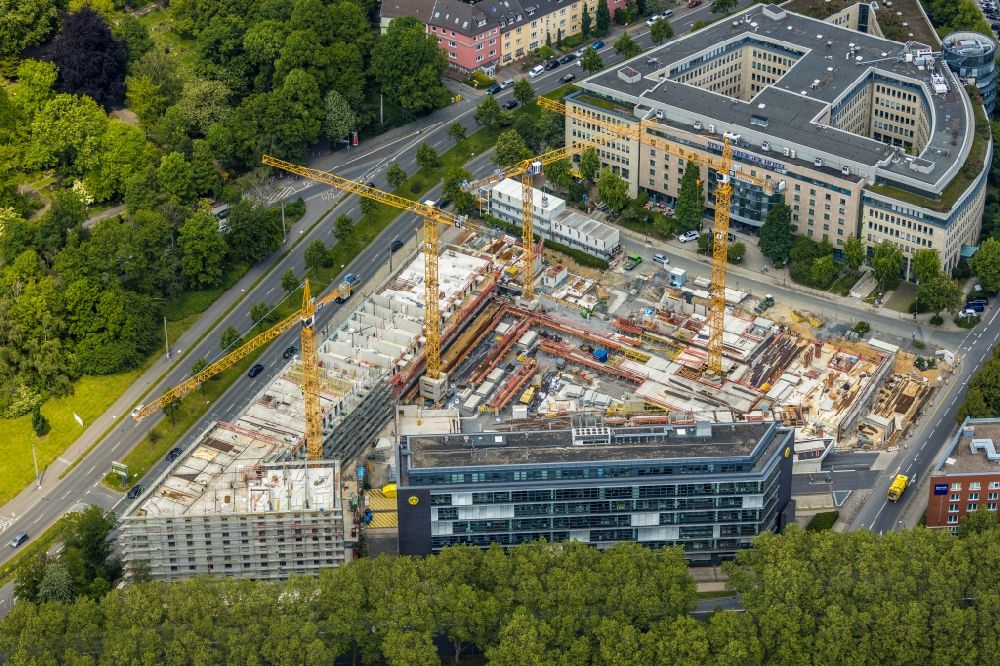 Luftbild Dortmund - Baustelle zum Neubau einer Mehrfamilienhaus-Wohnanlage Berswordt-Quartier in Dortmund im Bundesland Nordrhein-Westfalen, Deutschland