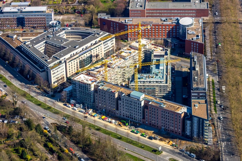 Luftbild Dortmund - Baustelle zum Neubau einer Mehrfamilienhaus- Wohnanlage Berswordt-Quartier in Dortmund im Bundesland Nordrhein-Westfalen, Deutschland