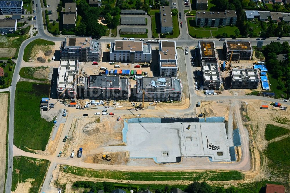 Luftbild Bielefeld - Baustelle zum Neubau einer Mehrfamilienhaus-Wohnanlage Campus West in Bielefeld im Bundesland Nordrhein-Westfalen, Deutschland