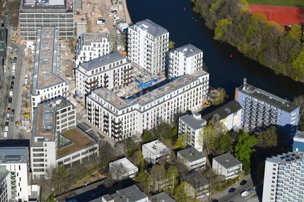 Berlin von oben - Baustelle zum Neubau einer Mehrfamilienhaus-Wohnanlage No.1 Charlottenburg in Berlin, Deutschland