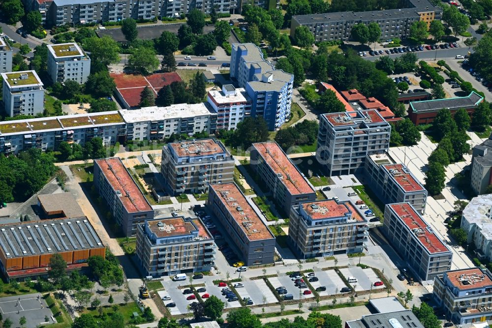 Luftbild Braunschweig - Baustelle zum Neubau einer Mehrfamilienhaus-Wohnanlage Isselstraße - Störweg in Braunschweig im Bundesland Niedersachsen, Deutschland