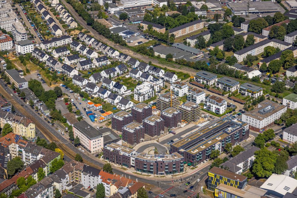 Luftaufnahme Dortmund - Baustelle zum Neubau einer Mehrfamilienhaus-Wohnanlage Kaiser-Quartier in Dortmund im Bundesland Nordrhein-Westfalen, Deutschland