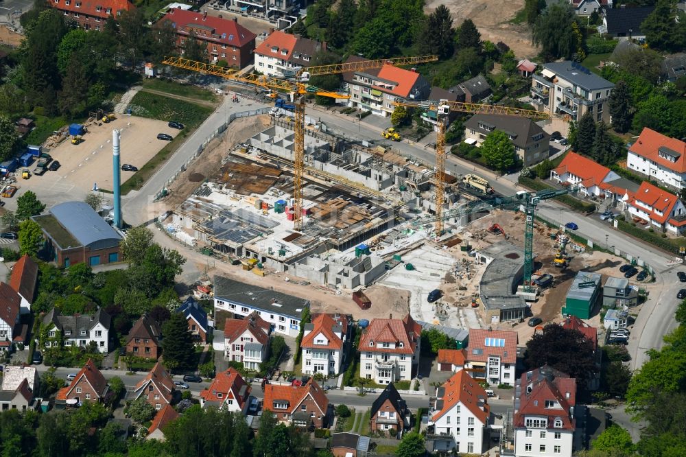 Luftbild Travemünde - Baustelle zum Neubau einer Mehrfamilienhaus-Wohnanlage MOMENTS & Godewind in Travemünde im Bundesland Schleswig-Holstein, Deutschland