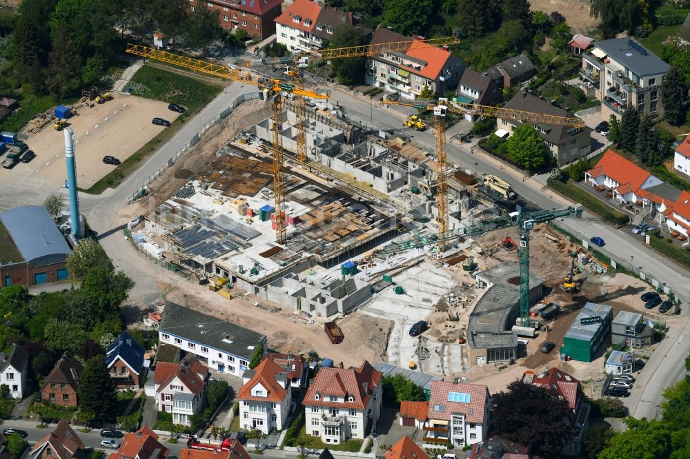 Luftaufnahme Travemünde - Baustelle zum Neubau einer Mehrfamilienhaus-Wohnanlage MOMENTS & Godewind in Travemünde im Bundesland Schleswig-Holstein, Deutschland