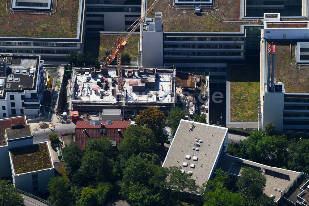Luftbild Stuttgart - Baustelle zum Neubau einer Mehrfamilienhaus-Wohnanlage in Stuttgart im Bundesland Baden-Württemberg, Deutschland