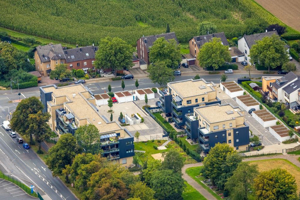 Luftaufnahme Witten - Baustelle zum Neubau einer Mehrfamilienhaus-Wohnanlage in Witten im Bundesland Nordrhein-Westfalen, Deutschland