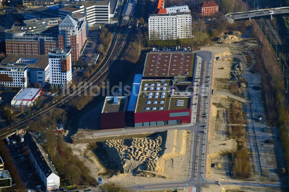 Luftaufnahme Hamburg - Baustelle zum Neubau der Opernwerkstätten und -fundi für die Hamburger Staatsoper in Hamburg, Deutschland