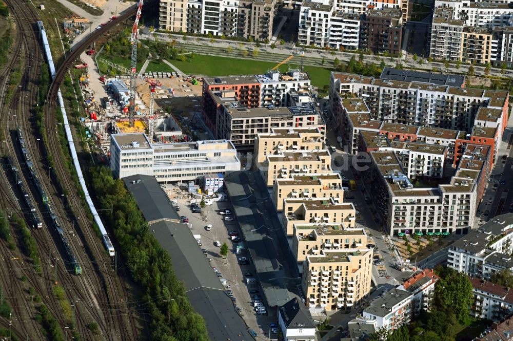 Luftaufnahme Hamburg - Baustelle zum Neubau des Schulgebäudes der Kurt-Tucholsky-Stadtteilschule am Recha-Ellern-Weg in Hamburg, Deutschland