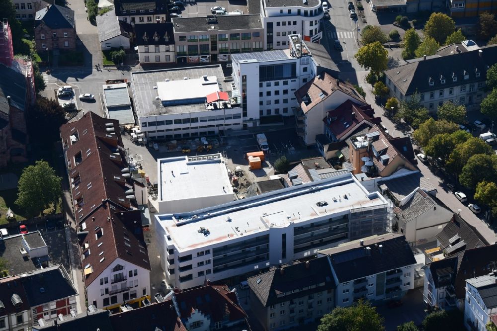 Luftbild Schopfheim - Baustelle zum Neubau eines Stadtquartiers Ühlin-Areal mit Wohn- und Gewerbeeinheiten in Schopfheim im Bundesland Baden-Württemberg, Deutschland