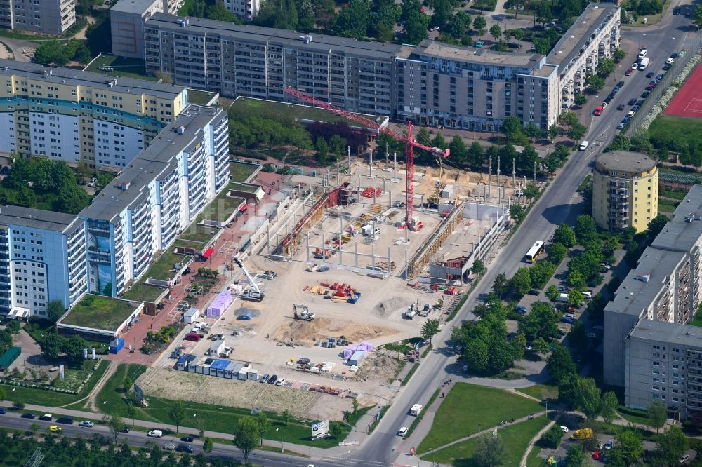 Luftbild Berlin - Baustelle zum Neubau eines Supermarkt der EDEKA ZENTRALE AG & Co. KG an der Siriusstraße in Berlin, Deutschland