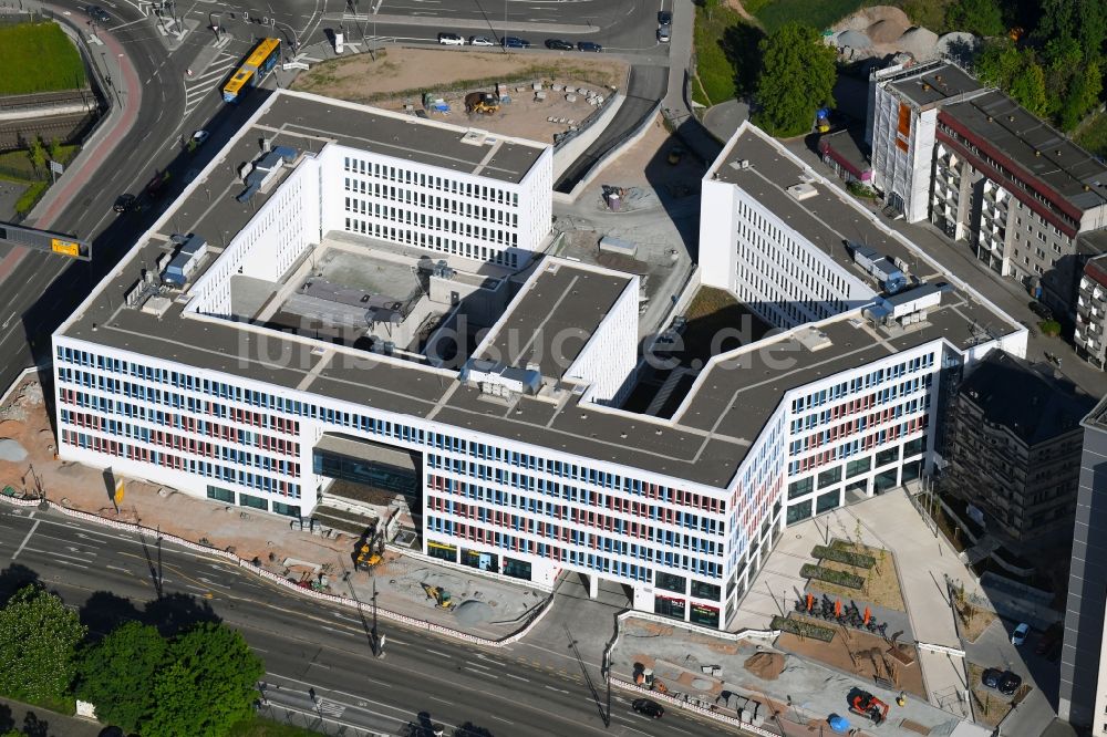Chemnitz aus der Vogelperspektive: Baustelle zum Neubau des Technischen Rathauses in Chemnitz im Bundesland Sachsen