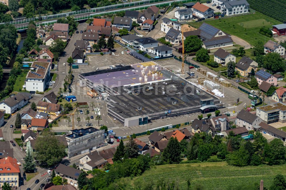 Lahr/Schwarzwald von oben - Baustelle zum Neubau Umbau eines Supermarkts Kaufland in Lahr/Schwarzwald im Bundesland Baden-Württemberg, Deutschland