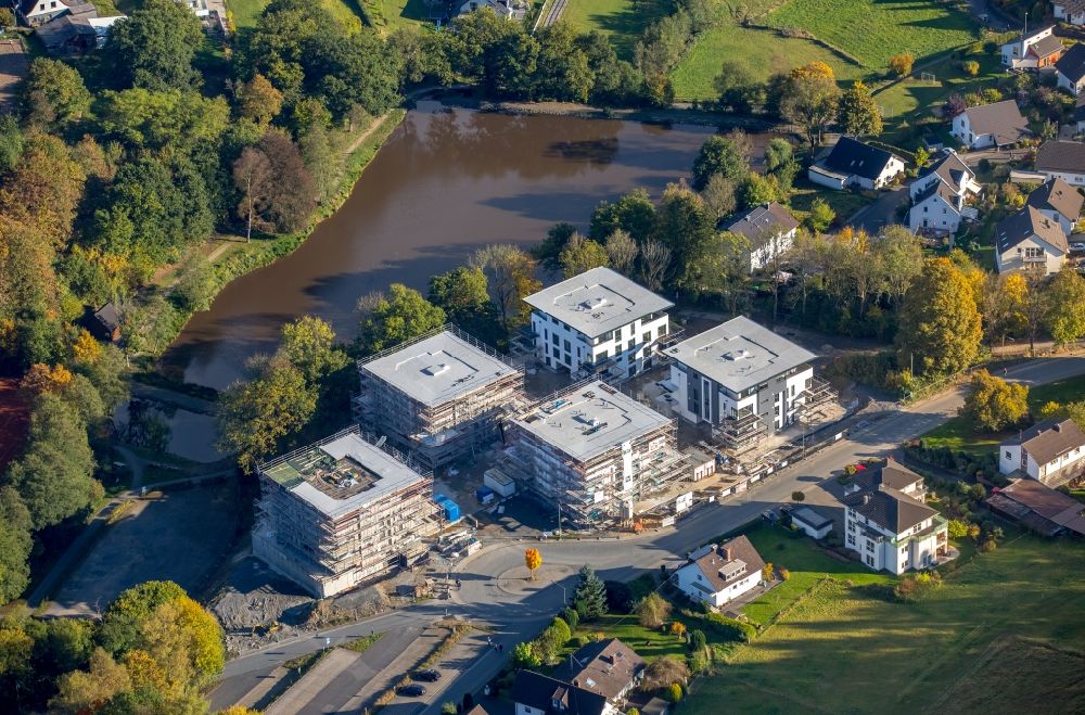 Luftbild Freudenberg - Baustelle zum Neubau von Villen in Freudenberg im Bundesland Nordrhein-Westfalen