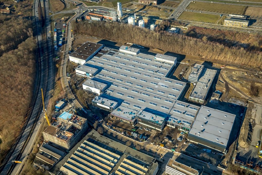 Luftbild Dortmund - Baustelle zum Neubau „ WILO Campus Dortmund “ im Ortsteil Hörde in Dortmund im Bundesland Nordrhein-Westfalen, Deutschland