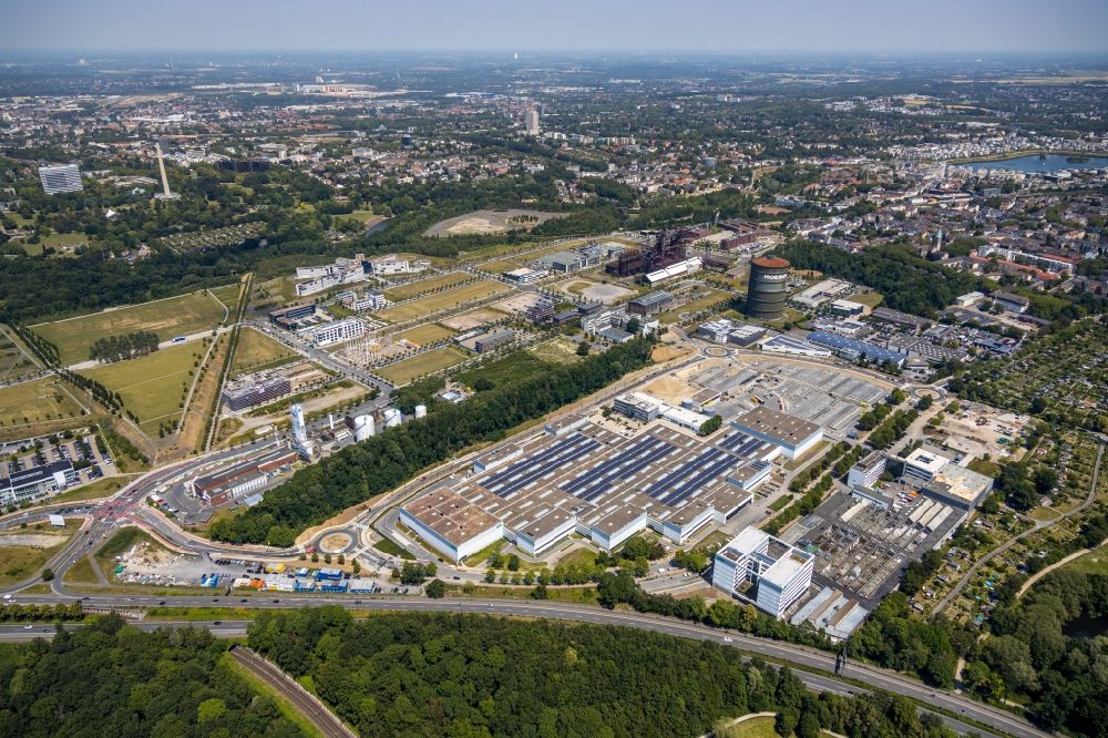 Luftbild Dortmund - Baustelle zum Neubau „ WILO Campus Dortmund “ im Ortsteil Hörde in Dortmund im Bundesland Nordrhein-Westfalen, Deutschland