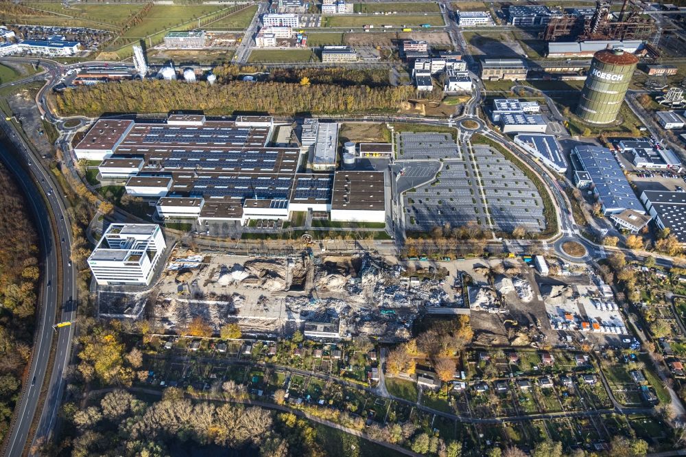 Luftbild Dortmund - Baustelle zum Neubau WILO Campus Dortmund im Ortsteil Hörde in Dortmund im Bundesland Nordrhein-Westfalen, Deutschland