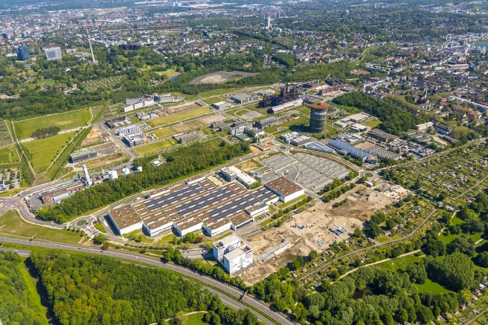 Luftaufnahme Dortmund - Baustelle zum Neubau WILO Campus Dortmund im Ortsteil Hörde in Dortmund im Bundesland Nordrhein-Westfalen, Deutschland