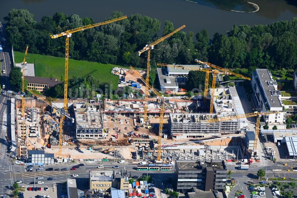 Luftbild Nürnberg - Baustelle zum Neubau eines Wohn- und Geschäftshaus- Quartiers Seetor City Campus in Nürnberg im Bundesland Bayern, Deutschland