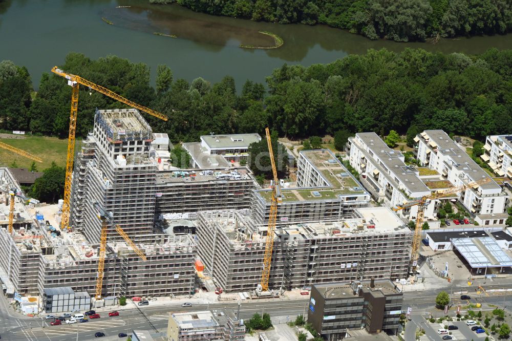 Nürnberg von oben - Baustelle zum Neubau eines Wohn- und Geschäftshaus- Quartiers Seetor City Campus in Nürnberg im Bundesland Bayern, Deutschland