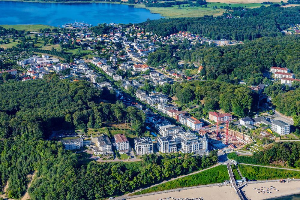 Luftbild Ostseebad Sellin - Baustelle zum Neubau eines Wohn- und Geschäftshauses Kurhaus in Ostseebad Sellin im Bundesland Mecklenburg-Vorpommern, Deutschland