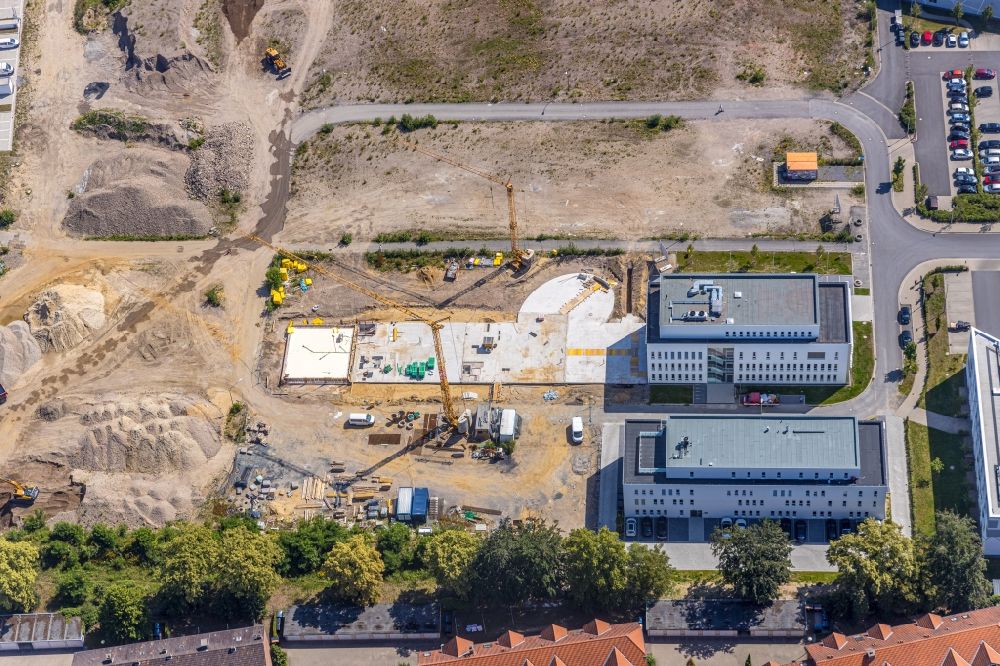 Luftbild Hamm - Baustelle zum Neubau- Wohngebiet Paracelsuspark an der Marker Allee in Hamm im Bundesland Nordrhein-Westfalen